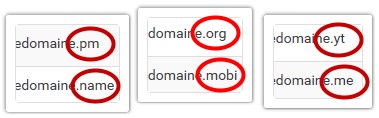 Extension nom de domaine