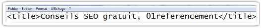 Les mots clés puis le nom du site