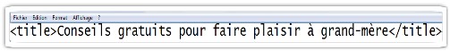 Nouveau title de la page non pris en consideration
