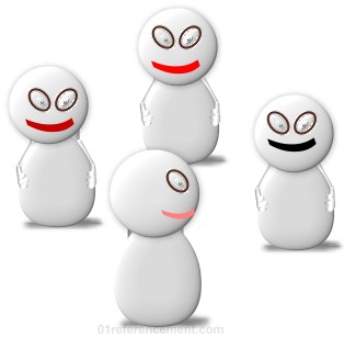 Plusieurs personnages qui sourient