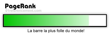 La barre Pagerank ou PR