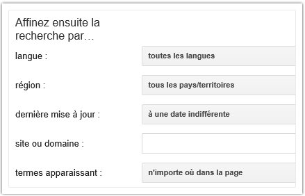 Comment affiner les recherches