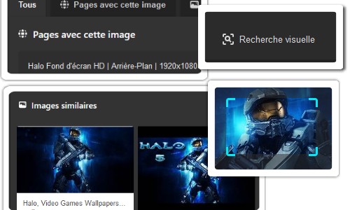 Exemple de recherche visuelle