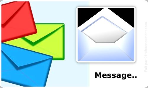 Image enveloppe et de message electronique