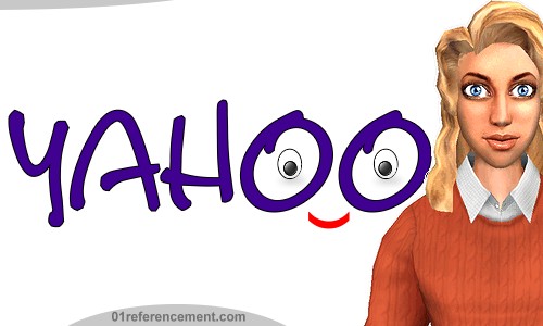 Image de Yahoo avec une belle fille blonde