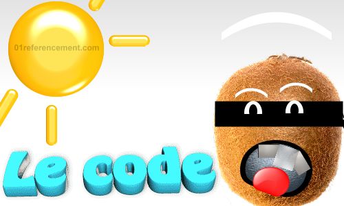 Le code et script HTML