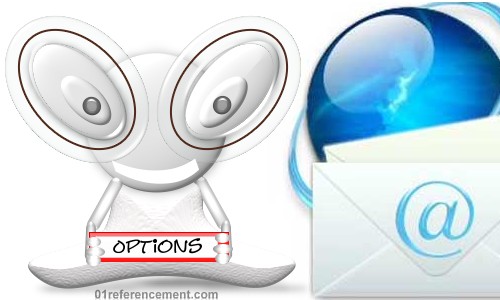 E-mail boite et options