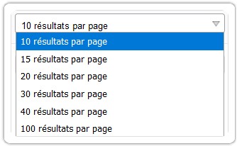 Resultat par page