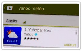 Telecharger l'application yahoo meteo